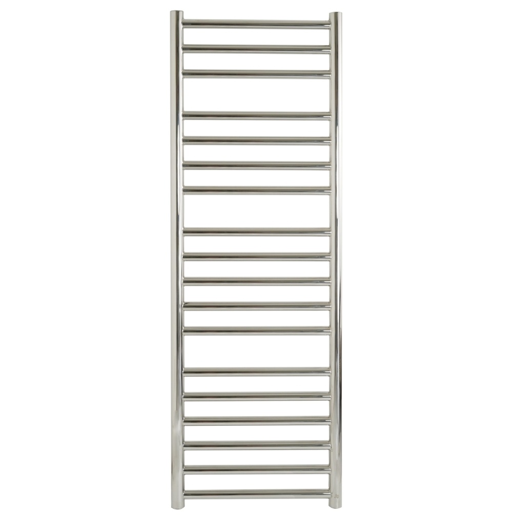 JTP Inox Steel Polished Chrome 1200mm x 400mm Towel Radiator Cut Out